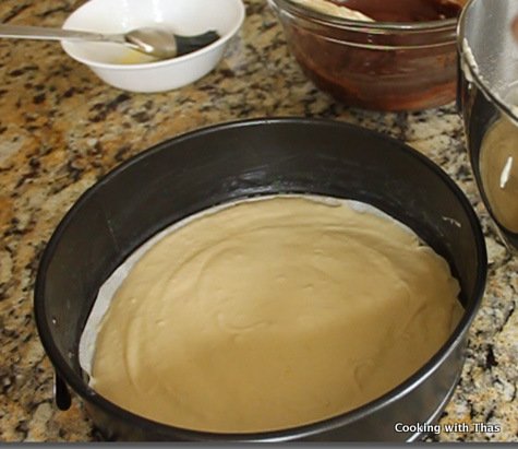 vanilla batter as first layer