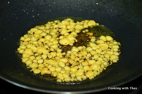 frying boondi