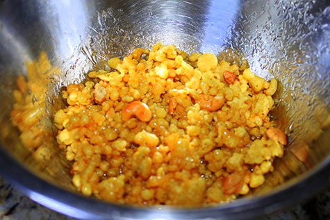 making boondi ladoo
