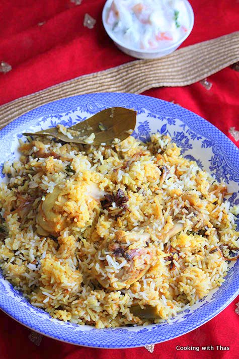 Hyderabadi chicken dum biryani