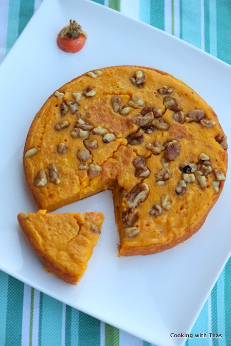 Easy Carrot pola or carrot egg cake