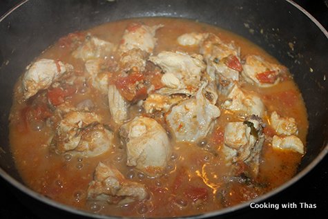 making chicken masala