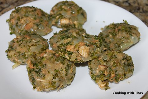 making kale chicken cutlets