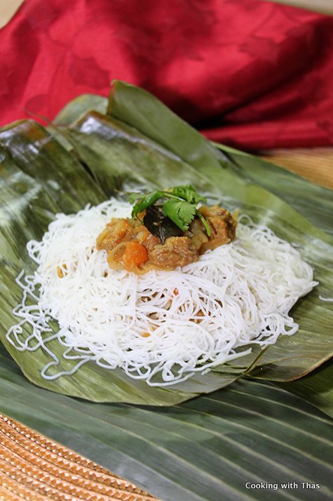 Beef Stuffed Idiyappam