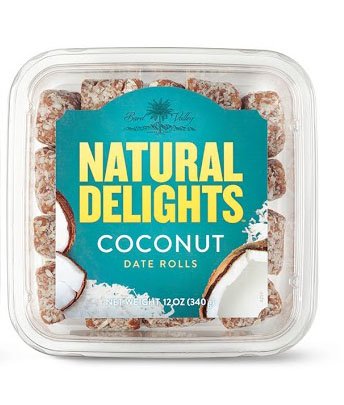 Natural Delights Coconut Date Rolls