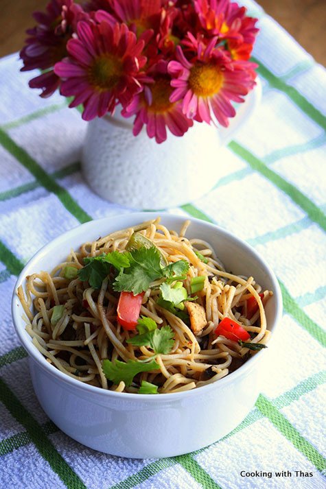 chicken noodle stir fry