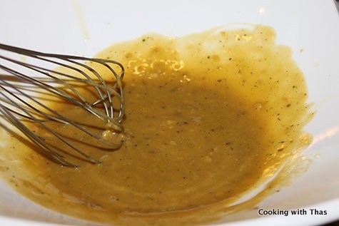 making caesar salad dressing