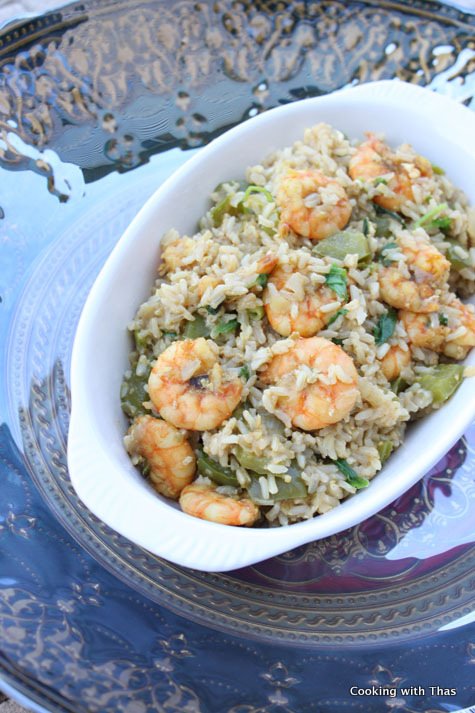 shrimp-egg-brown-rice