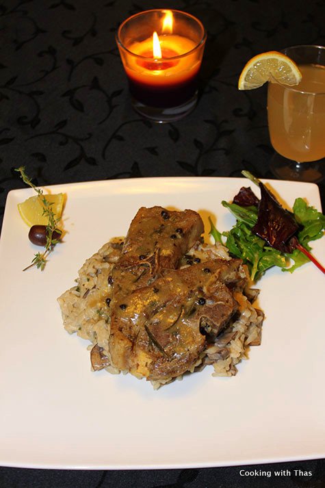 Lamb-shoulder chops baked