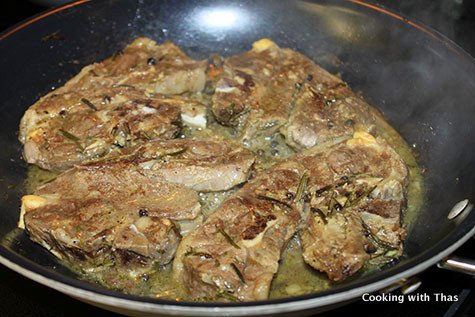 pan frying lamb shoulder chops