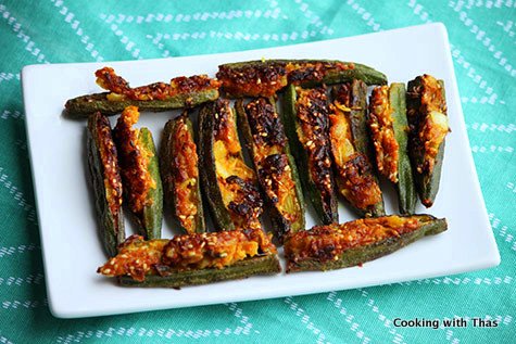 bharwan bhindi or stuffed okra