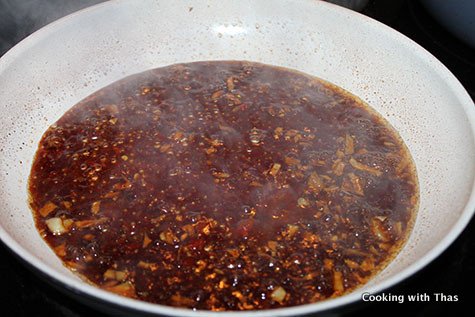 making sauce