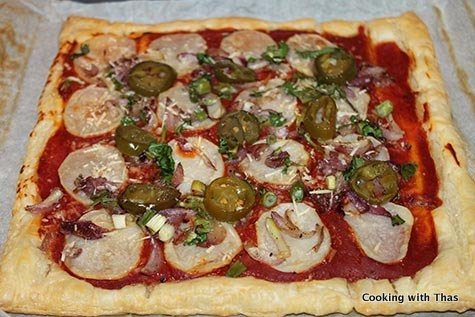 puff pastry pizza