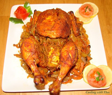 egg stuffed whole chicken