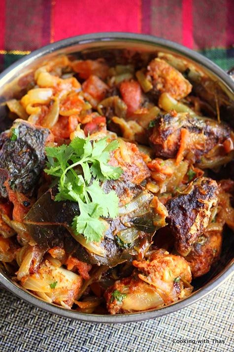 Kerala style king fish Roast