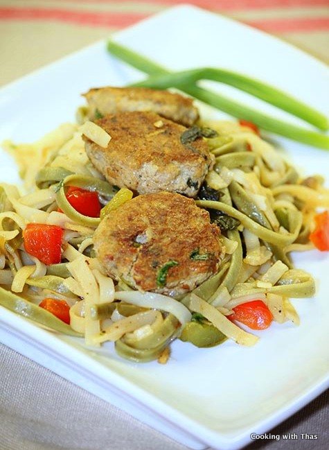 Thai Basil Chicken patties