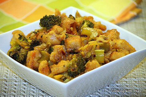 Thai Hot and Sweet Chicken Stir Fry