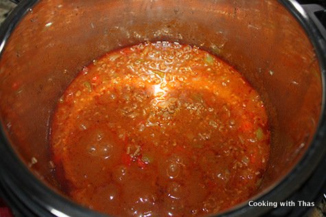 Instant Pot- making ground-beef stew