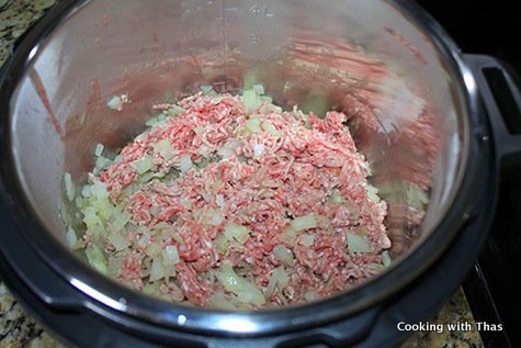 Instant Pot- saute ground beef