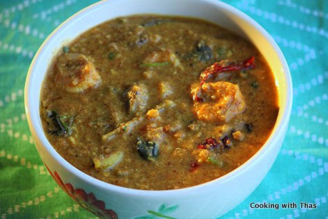 Chettinad Shrimp Sambar